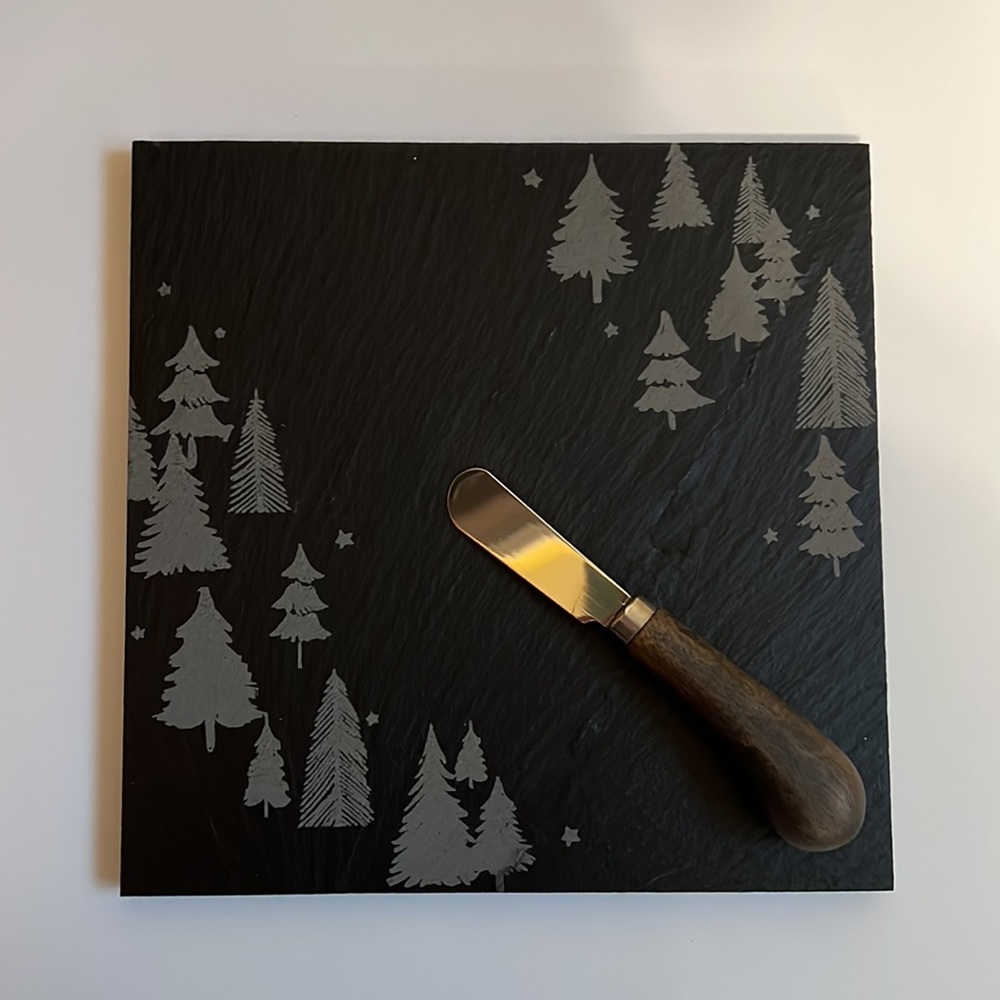 Lenox Balsam Lane Slate Cheeseboard with Knife